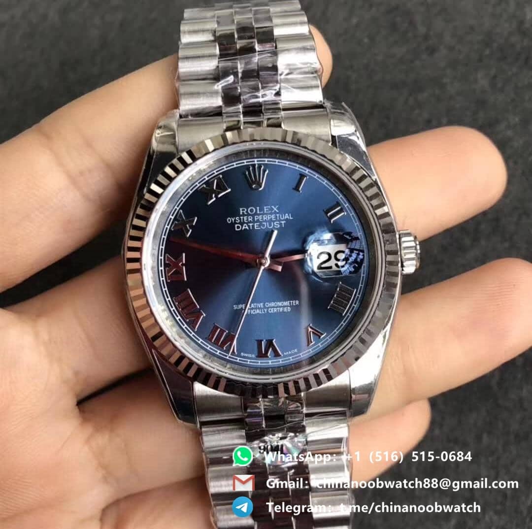 datejust blue dial 36mm