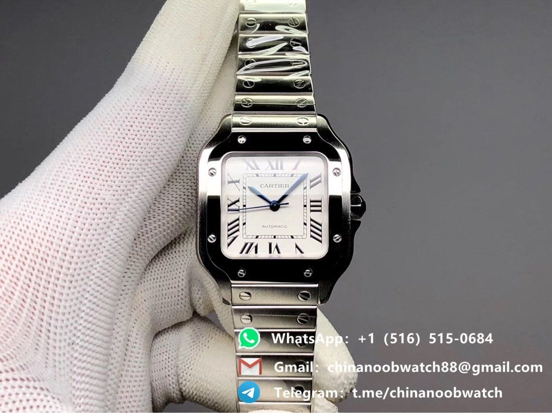Cartier Santos Wssa0010 Bvf V2 35mm Ss White Dial M9015 Replica Watches China